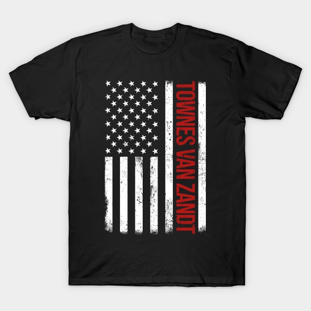 Graphic Townes Proud Name US American Flag Birthday Gift T-Shirt by Intercrossed Animal 